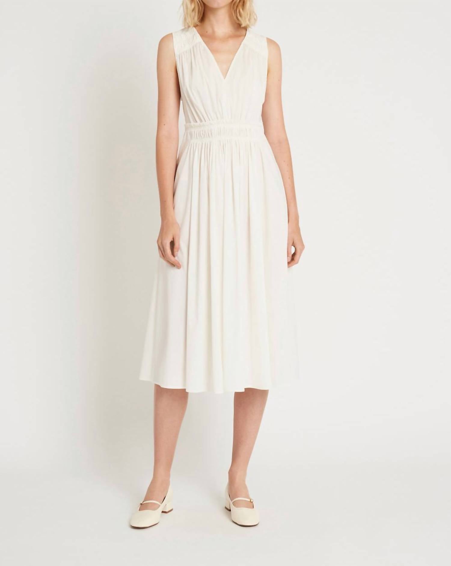 Luxely - V-neck Midi Dress