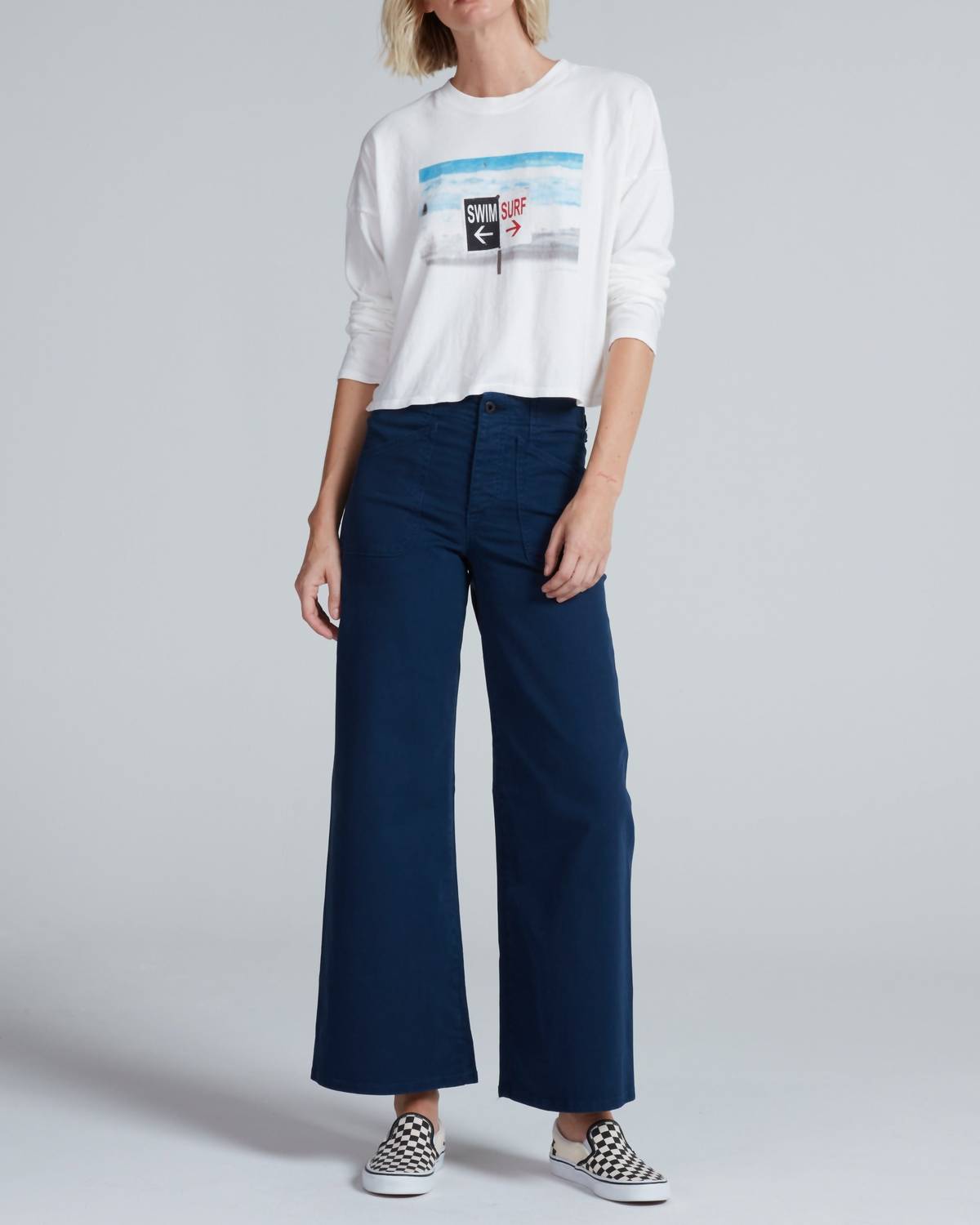 Askk Ny - Cropped Long Sleeve Tee