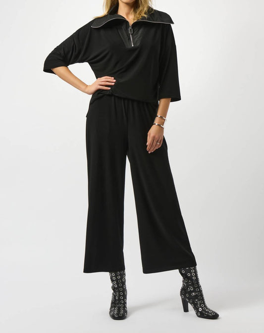 Joseph Ribkoff - Silky Knit And Memory Knit Culotte Jumpsuit