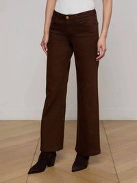 L'Agence - Joanne Low Rise Wide Leg Jean