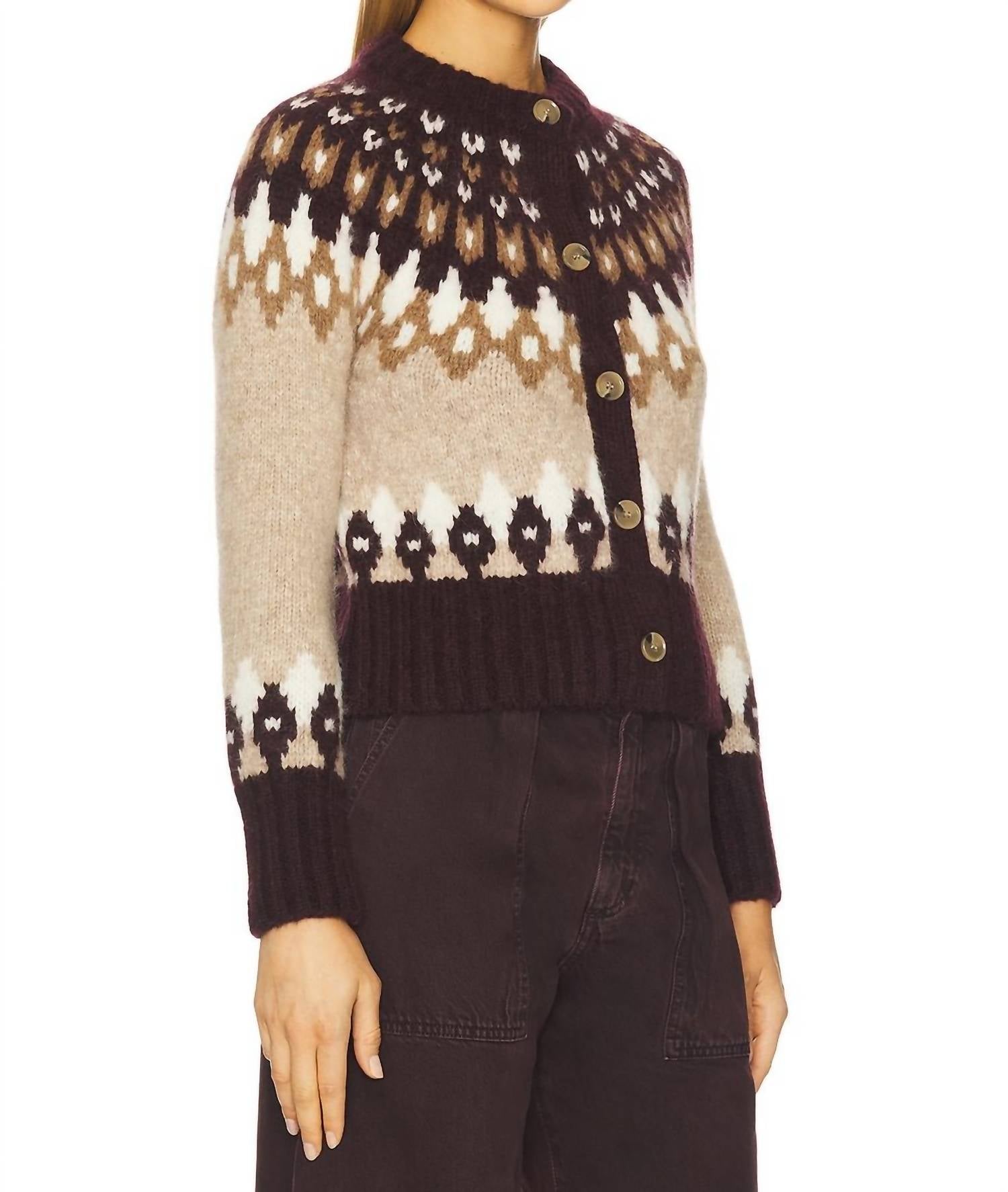 Veronica Beard - Christina Fairisle Cardigan