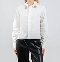 Mother - Honor Crystal Collar Shirt