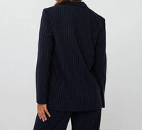 Esqualo - Bergny Double Breasted Pinstripe Blazer