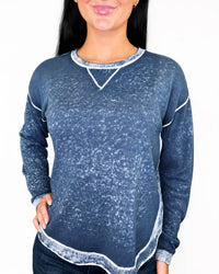 Charlie B - Long Sleeve Printed On Reverse Sweater
