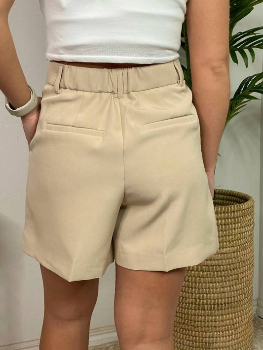 Blu Pepper - Pleated Tailored Shorts