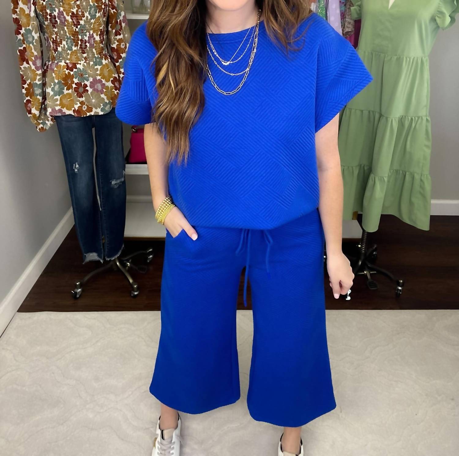 See And Be Seen - Call My Jet Textured Pants