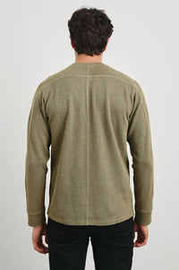 Rails Rheese Long Sleeve Tee in green olive - men's long sleeve top - view 4
