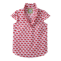 Elizabeth Mckay - Elephant Print Blouse