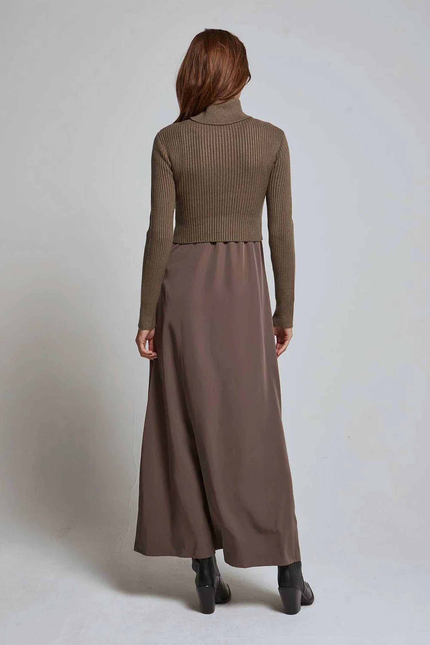 Crescent - Brooks Dress And Sweater Two-piece Set