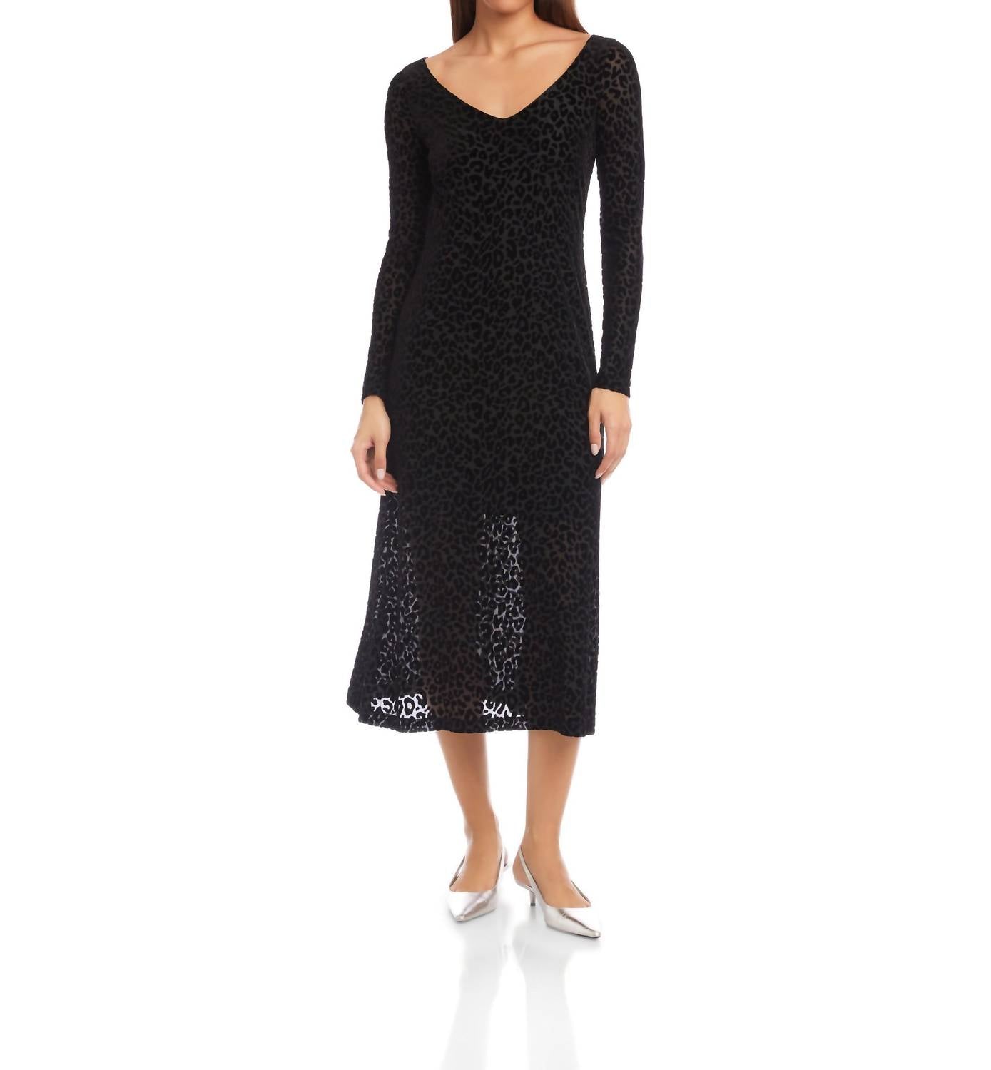 Fifteen Twenty - Julia Velvet Burnout Dress
