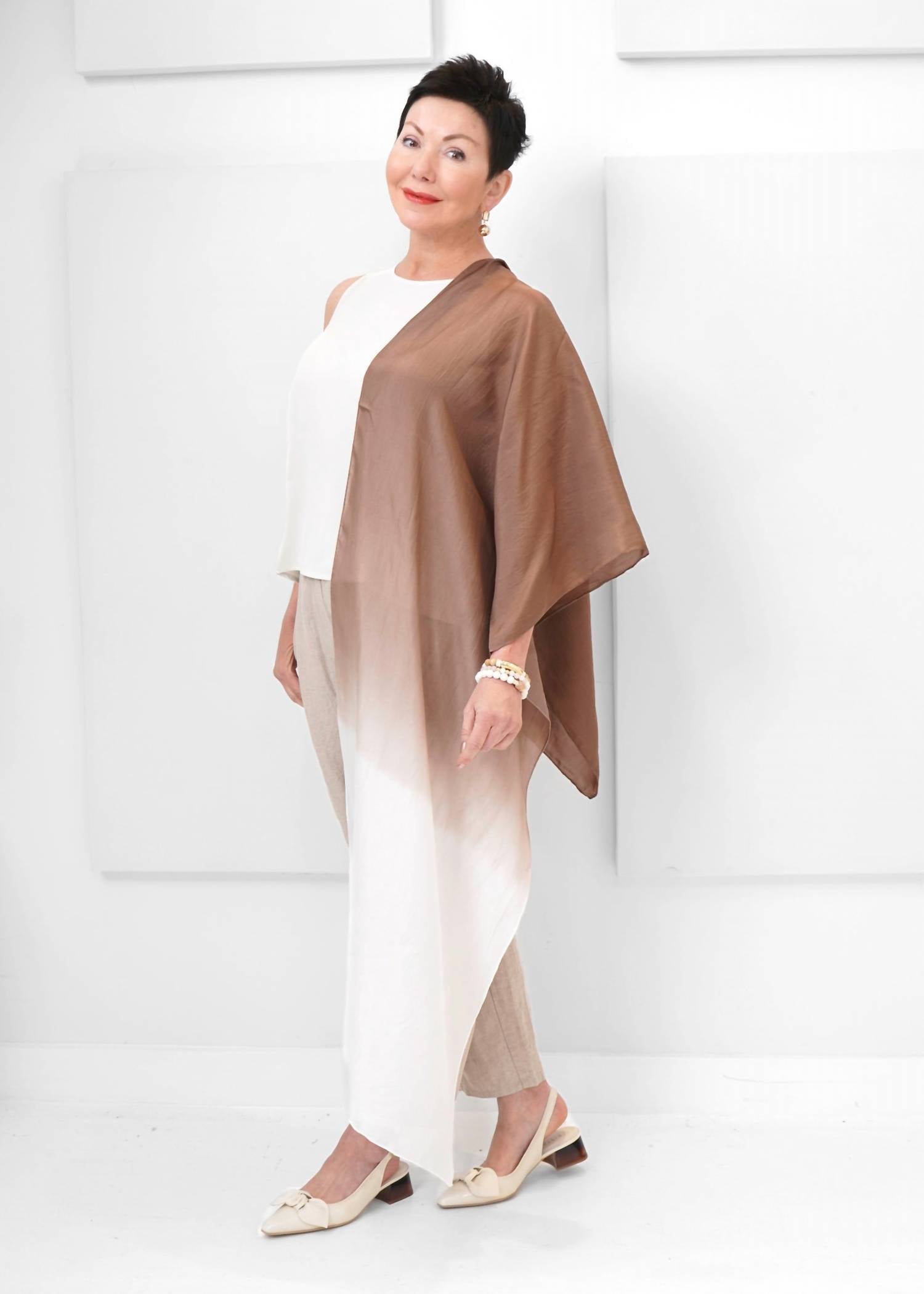 Eileen Fisher - Hand-dyed Silk Scarf