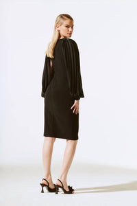 Joseph Ribkoff - Pleated Balloon Sleeve dress