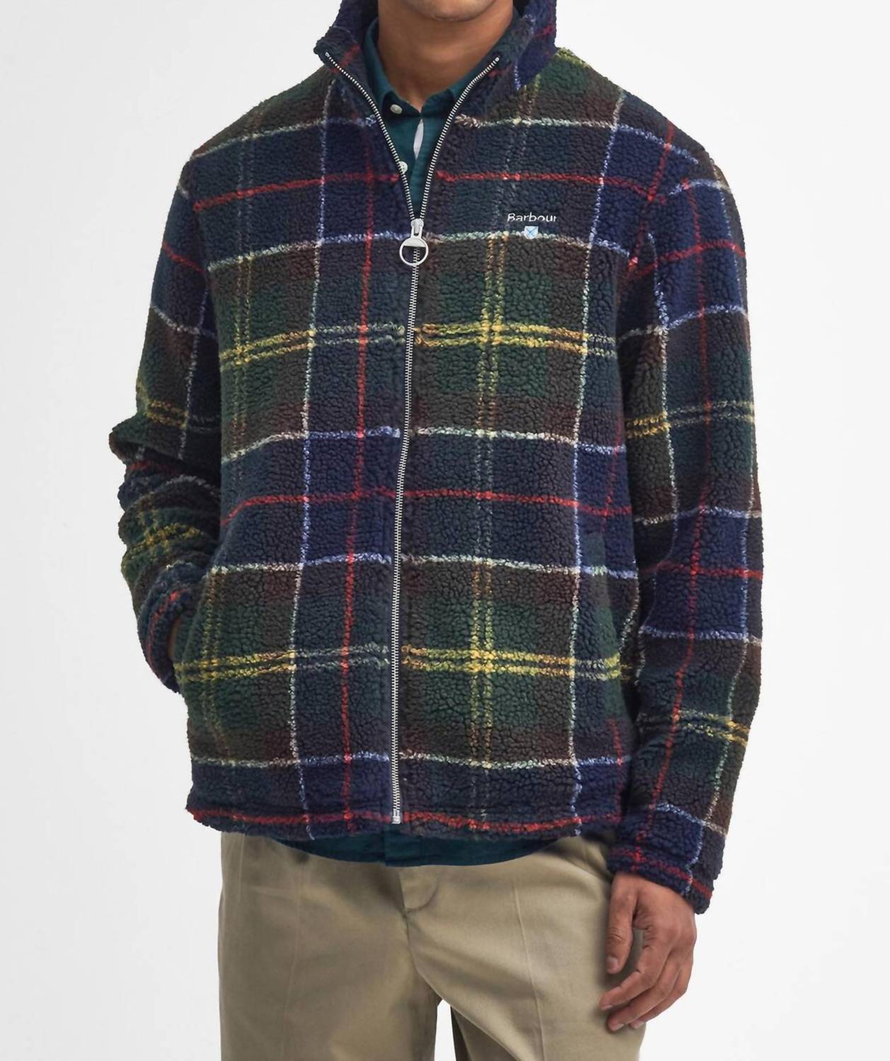 Barbour - Tartan Fleece Zip Through Jacket