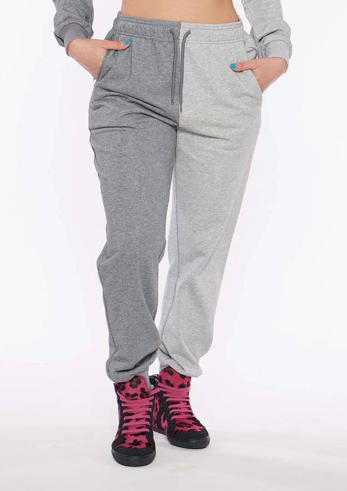 Circular Path - Two Tone Sweatpants