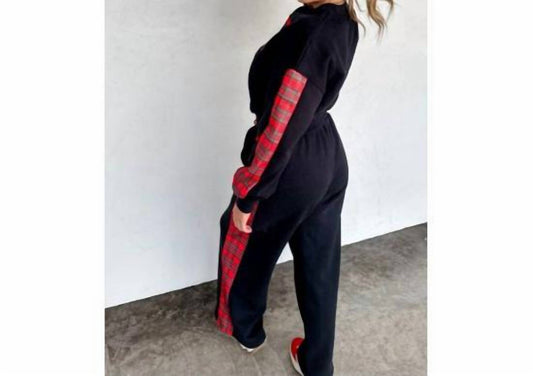 Blakely - Merry Plaid Sweatsuit Set