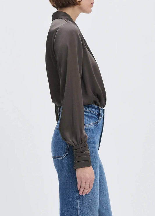 Favorite Daughter - Better Off Silk Satin Bodysuit