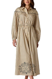 Crosby by Mollie Burch Lucille Dress in beige - women's dress - alternate view