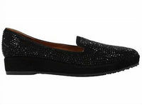 L'amour Des Pieds Women's Correze Flat Shoes in black suede - women's flats