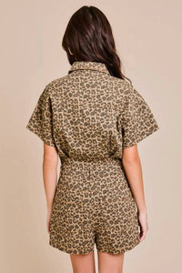 Le Lis - Leopard Short Romper