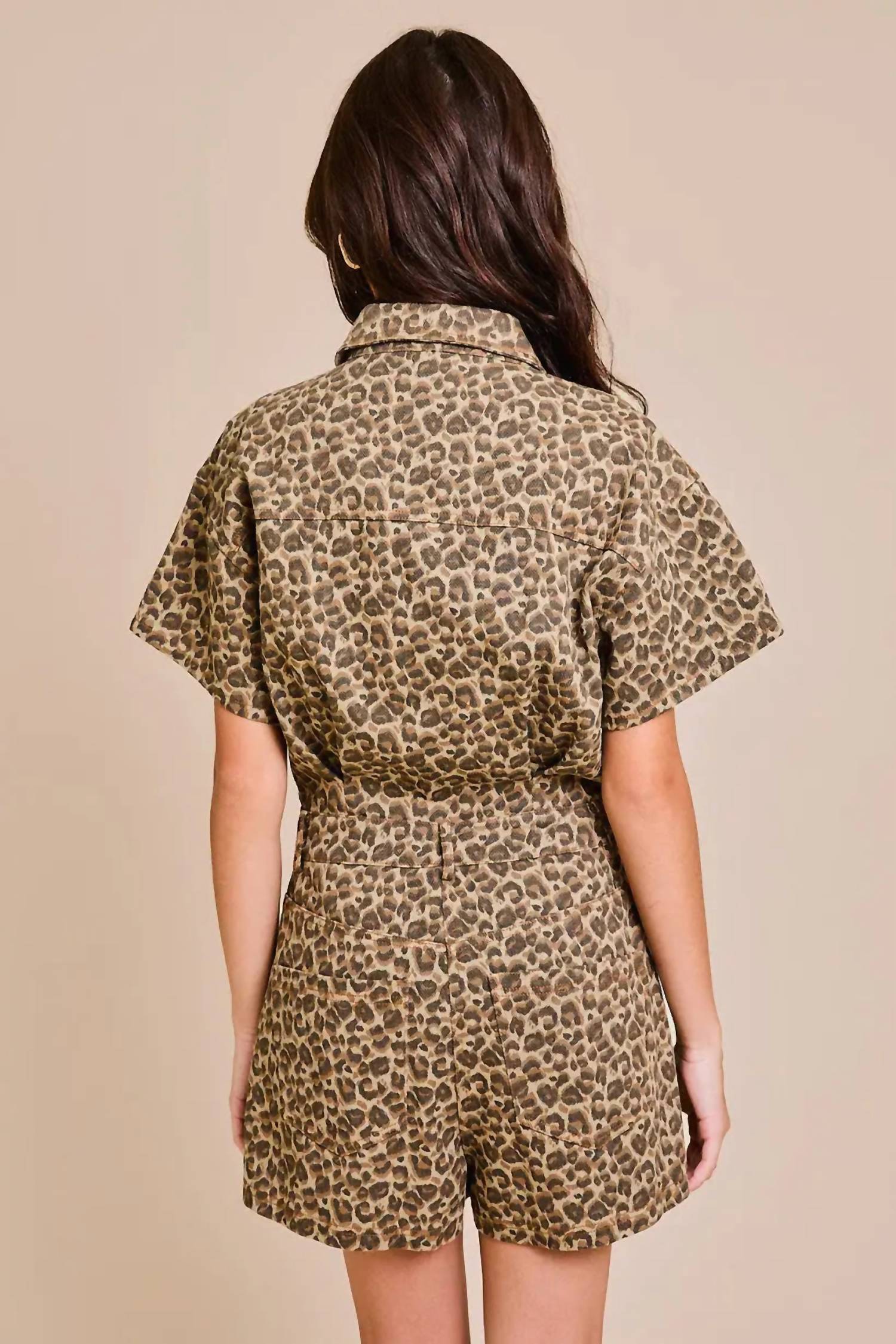 Le Lis - Leopard Short Romper