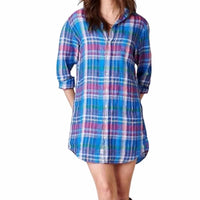 Frank & Eileen - Mary Turquoise Plaid Dress