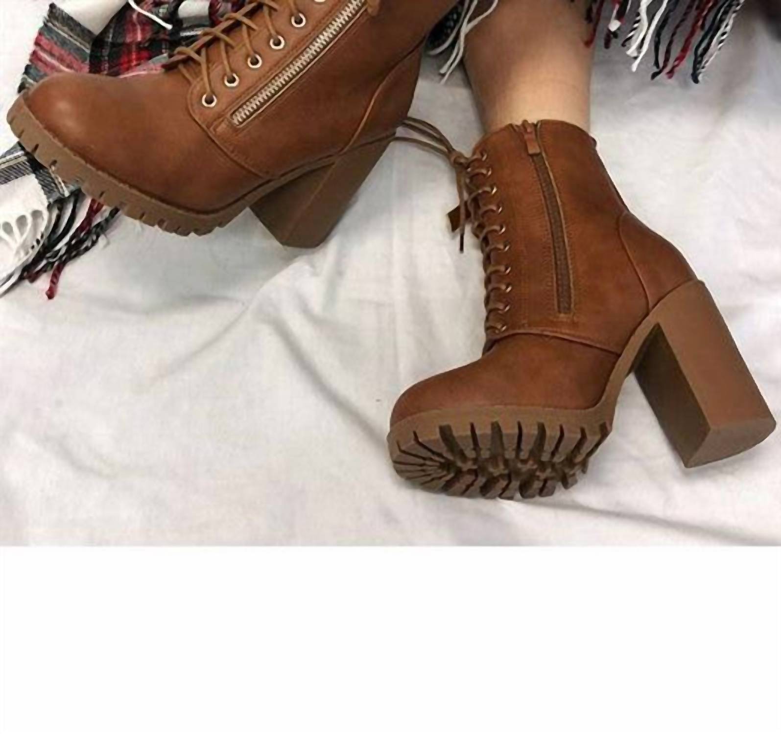 La Shoe King - Women's Star Lace Up Boot