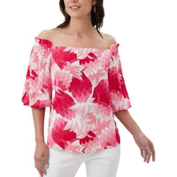 Trina Turk - Floral Off Shoulder Blouse