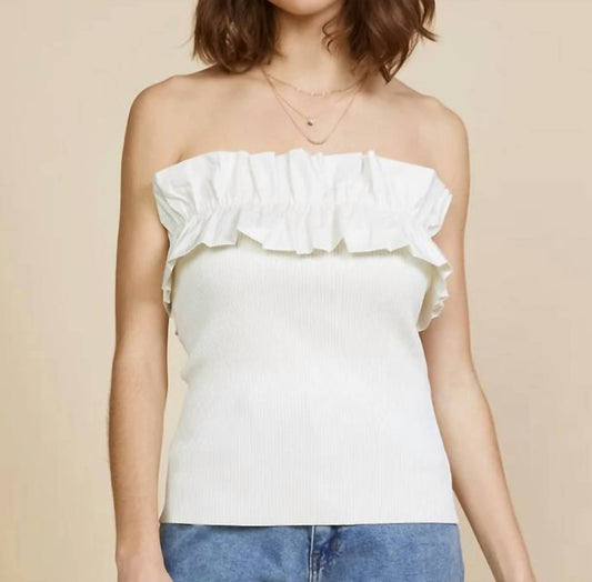 Strapless Ruffle Top