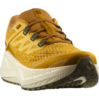 SALOMON Men's Aero Glide 3 Grvl Running Shoes in spicy mustard vanilla ice deep lechen green - men's shoe - alternate view