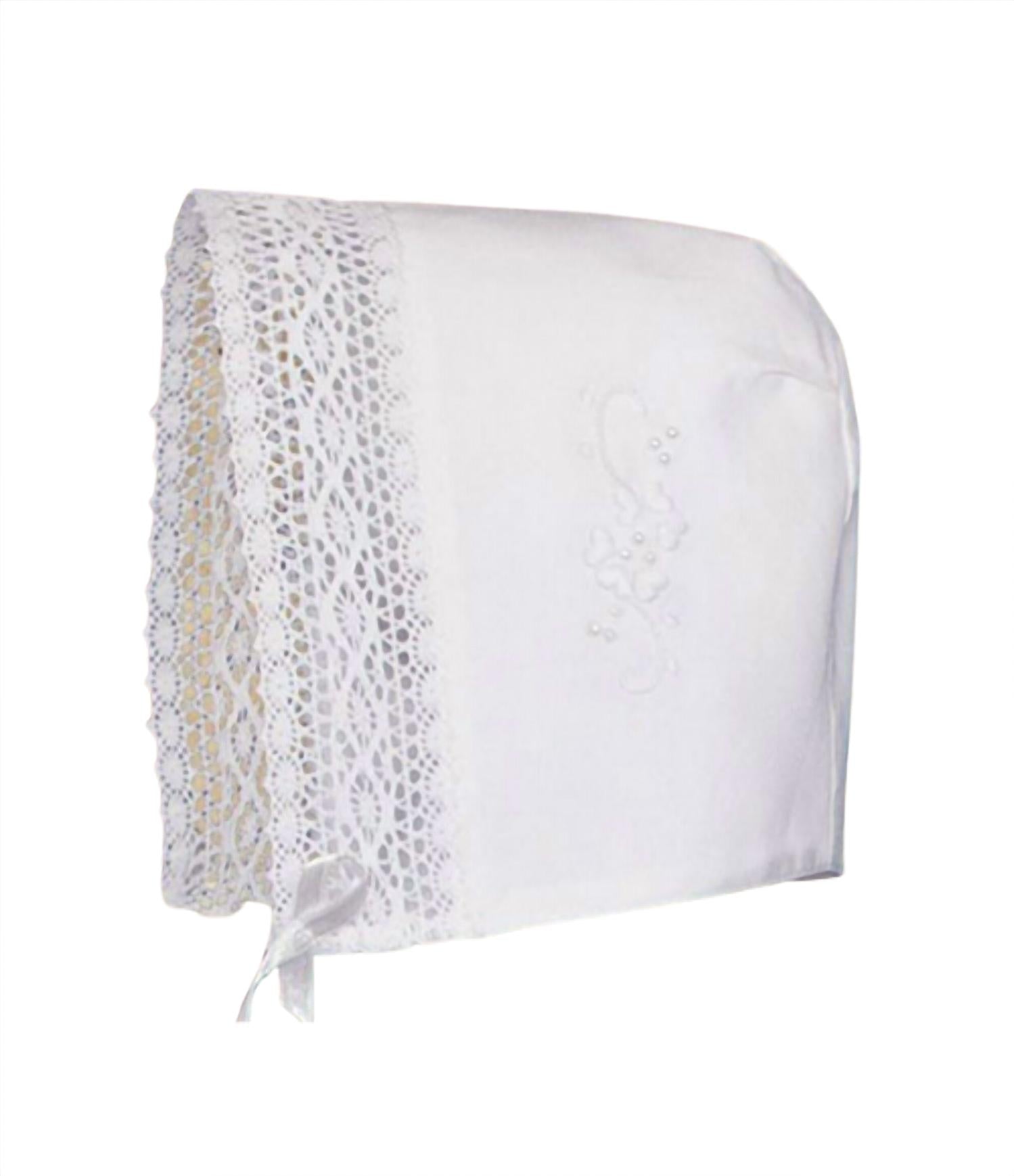 Little Things Mean a Lot Kid's Victorian Style Christening Baptism Gown in white - kids' dress - alternate view