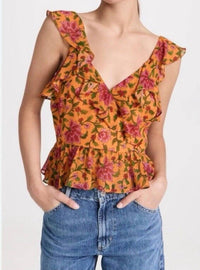 Veronica Beard - Randa Ruffle Floral Silk Top