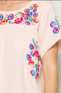 See And Be Seen - On The Border Embroidered Top