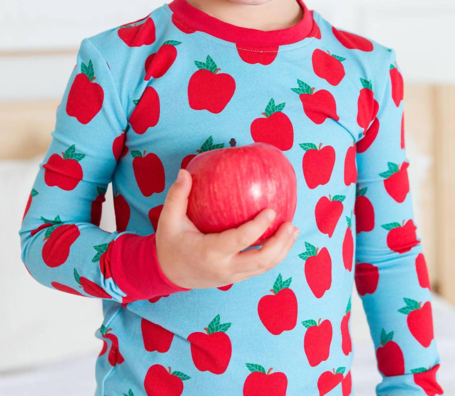 Rufflebutts - Boys Apple Of My Eye Long Sleeve Pajama Set