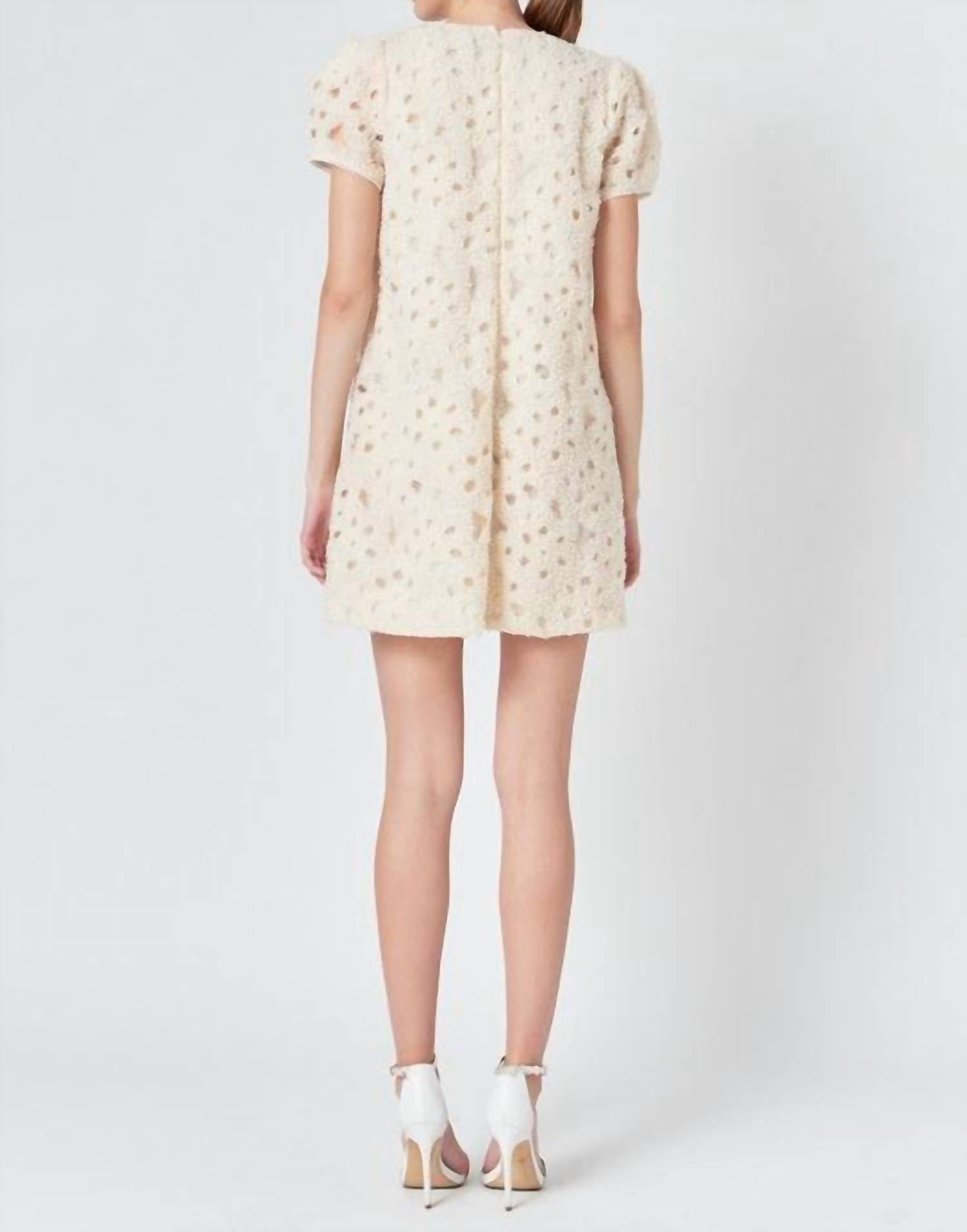 Endless Rose - Pearl And Tulle Mini Dress