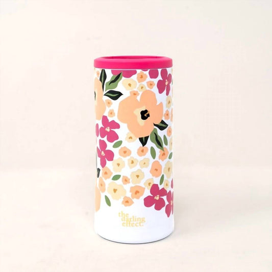 The Darling Effect - 12oz Floral Skinny Can Cooler