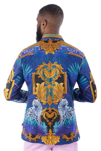 Barabas - Rage Look Rhinestone Long Sleeve Shirt