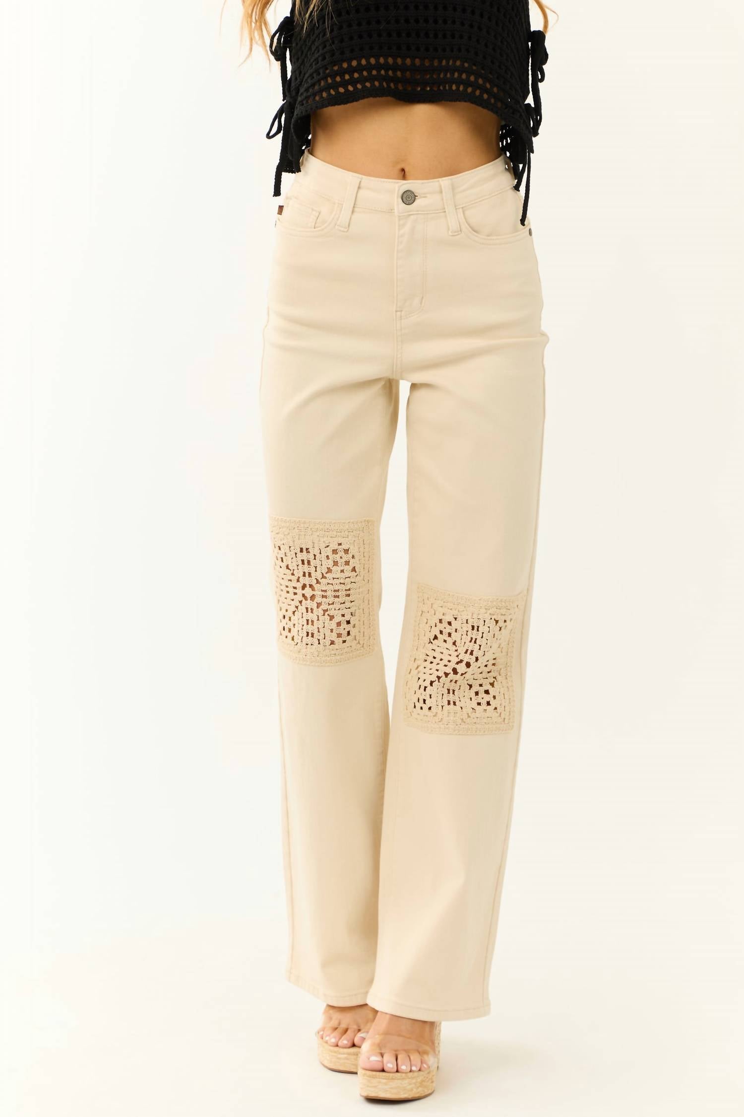 Judy Blue - Burlington Crochet Patch Jean