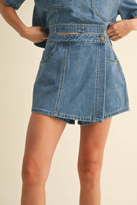 Miou Muse - Women's Button Pockets Skort