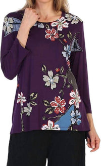 Jess & Jane - Tree Story Modal Floral Print Top