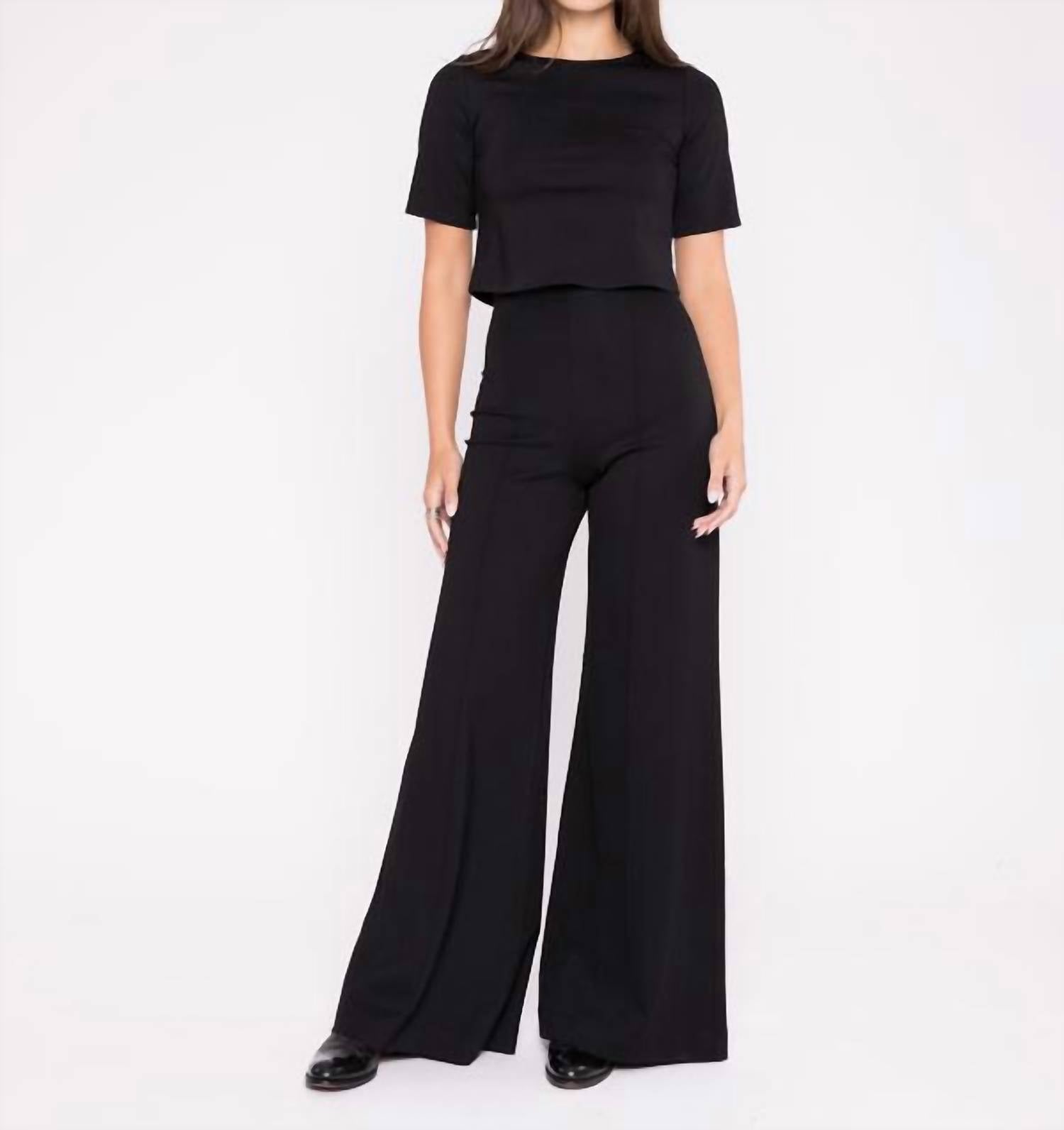 Ripley Rader - Ponte Knit Long Wide Leg Pants