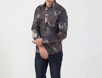 Eight X - Modern Style Digital Print Button Down Shirt