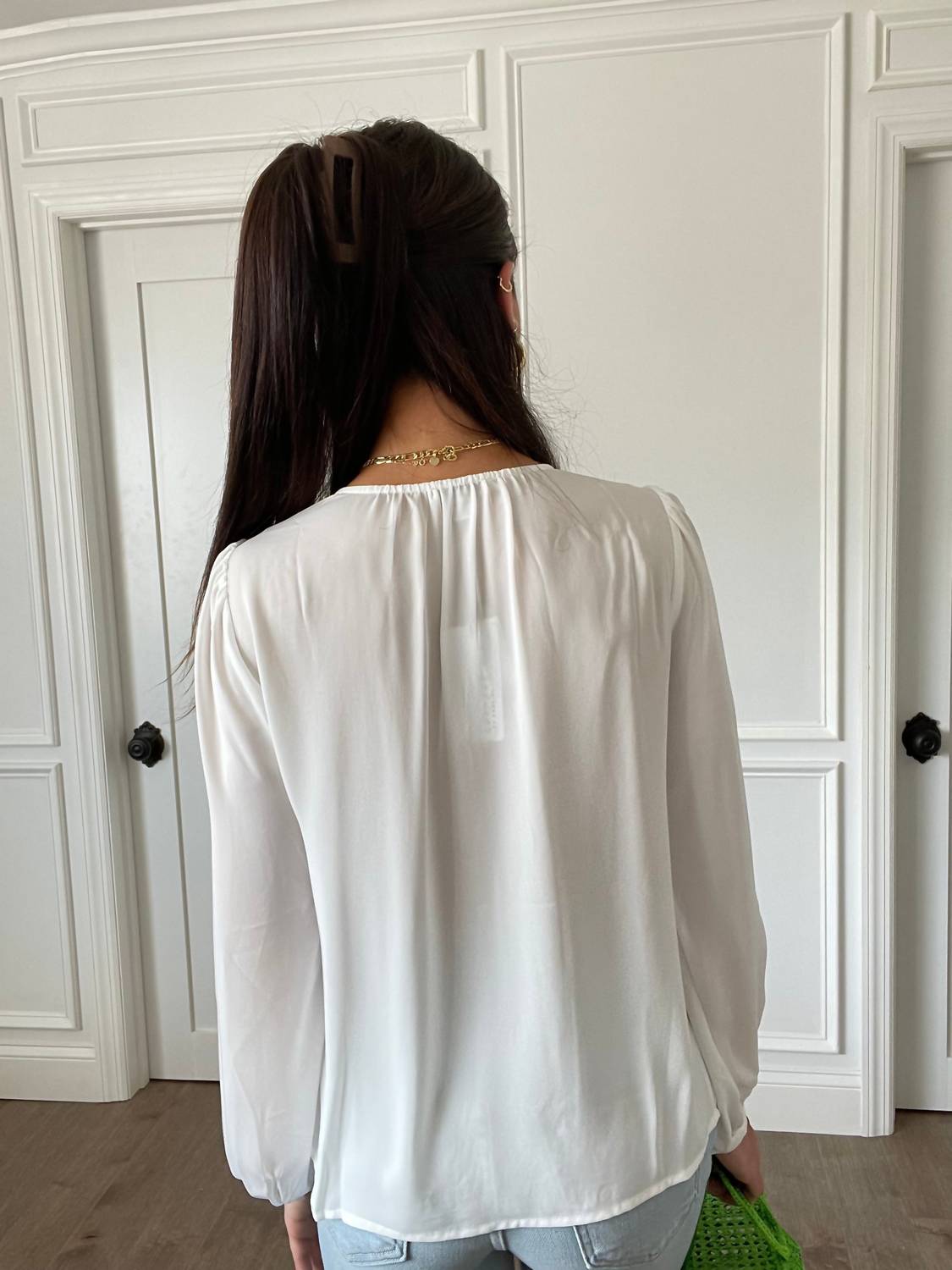 Current Air - Lana Lace Trim Blouse