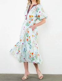 Thml - Puff Sleeve Floral Print Dress
