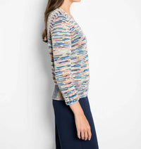 Nic + Zoe - Marissa Mixed Up V-neck Sweater