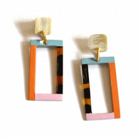 Sunshine Tienda - Women's Color Block Earrings