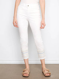 Charlie B - Embroidered Hem Jeans