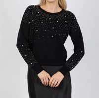 J. Society - Ximena Embellished Crew Sweater