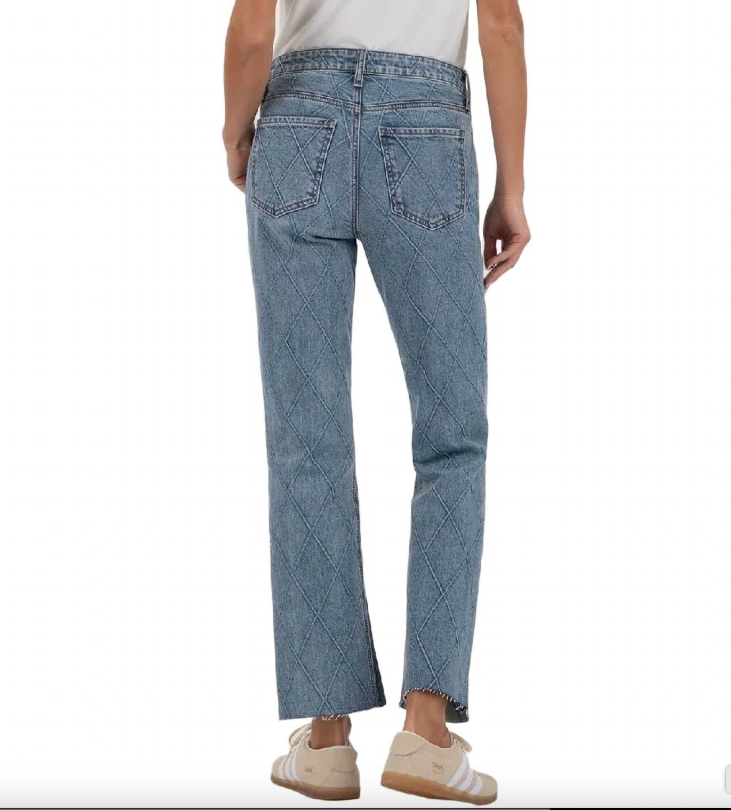 Kut From The Kloth - Kelsey High Rise Fab Ab Ankle Flare Jeans