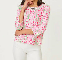 Lilly Pulitzer - CLAIRMONT 3/4 SLEEVED KNIT TOP