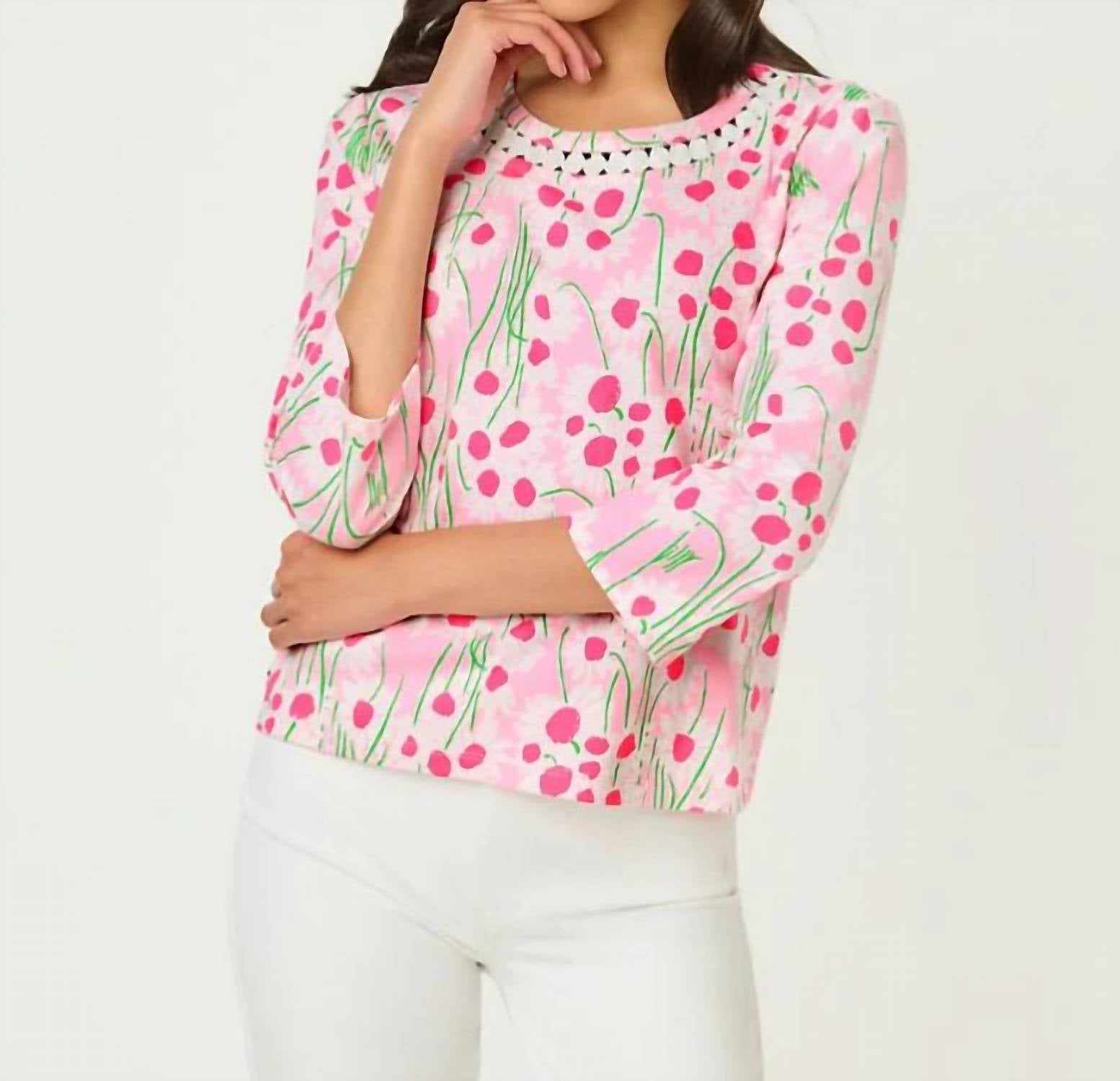 Lilly Pulitzer - CLAIRMONT 3/4 SLEEVED KNIT TOP